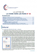 Lettre la Chine Hors les Murs N°30