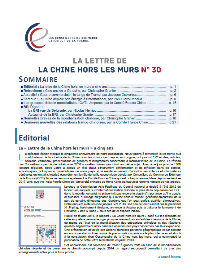 Lettre la Chine Hors les Murs N°30