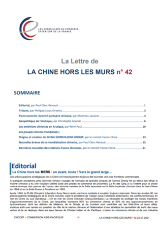La Lettre de la Chine hors les murs n°42