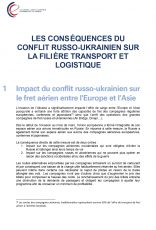 Les conséquences du conflit russo-ukrainien sur la filière Transport et Logistique